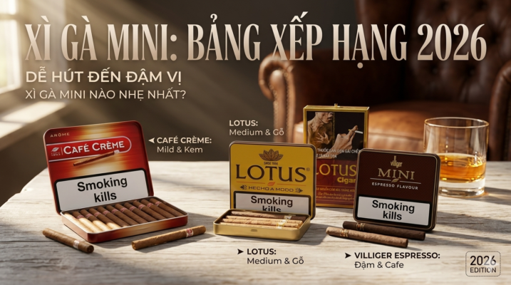 Xì gà Mini nào nhẹ nhất