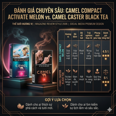 Dòng Camel nào dễ hút